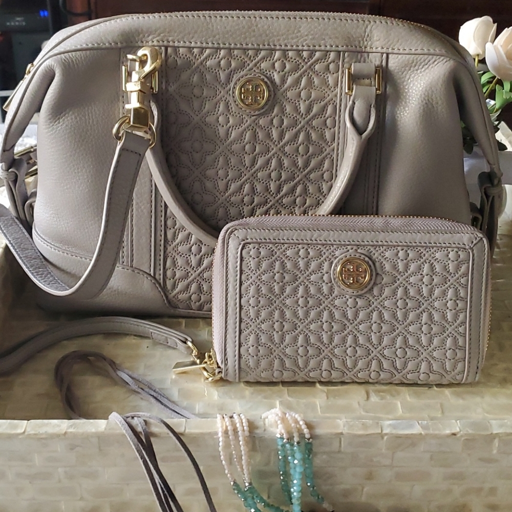 Tory Burch Satchel and wallet